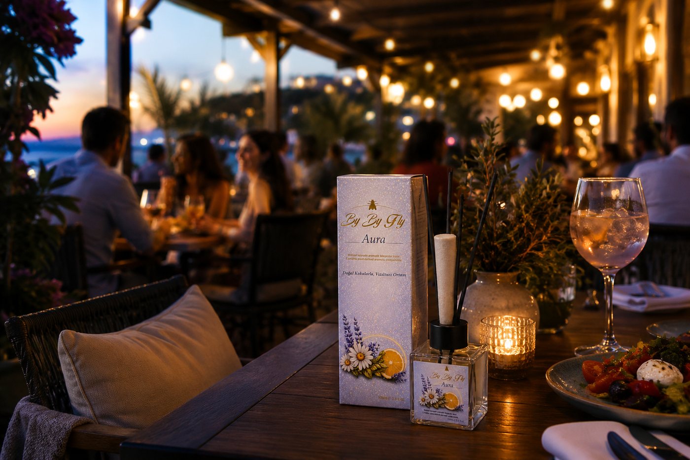 By By Fly Aura kafe ve restoran kullanım sahnesi